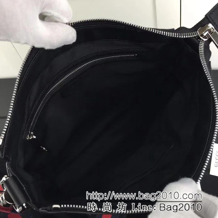 GUCCI古馳原單 新款高仿GUCCI新款專櫃品質原單貨實物實拍 474137克pvc男單肩斜挎包 HY1006